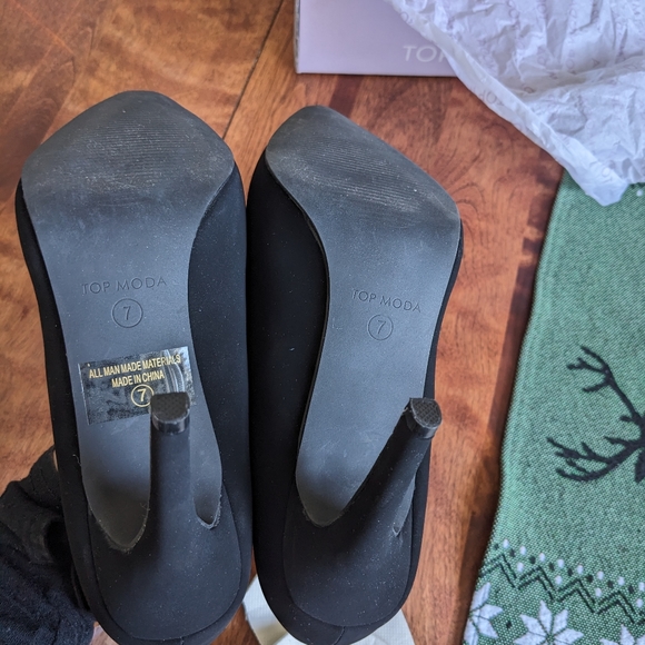 Top Moda black  high heels - Picture 6 of 12